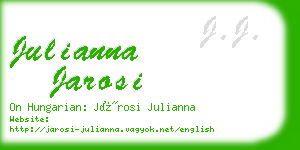 julianna jarosi business card